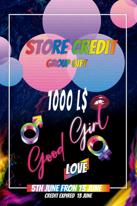 1000L$ Store Credit and Lucky Boards at Good&nbsp;Girl