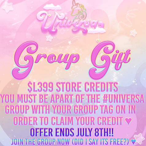 FREE Group, 399L$ Store Credit, and 29 Gifts from&nbsp;Universa