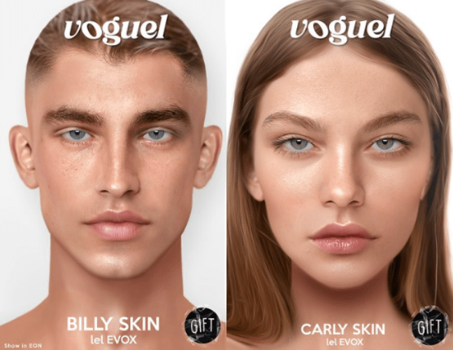 FREE Male and Female Skins from&nbsp;Voguel